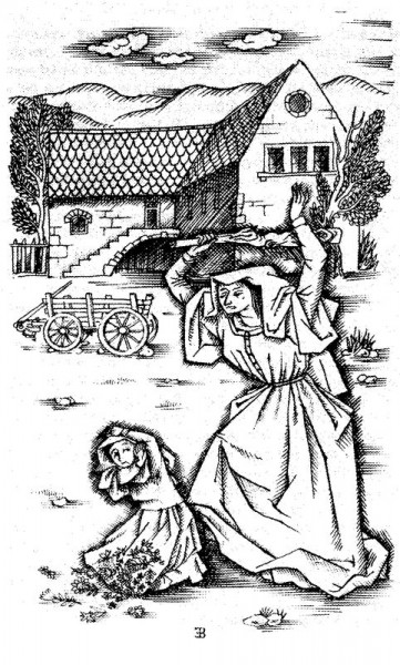 Coloriage : Histoire de Sainte Germaine de Pibrac, enfant martyre