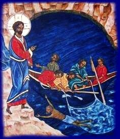 Résultat de recherche d'images pour "Icône Copte de la pèche miraculeuse à Tibériade"
