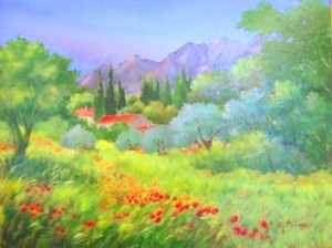Histoire pour illustre les fêtes de Pâques - printemps à la campagne