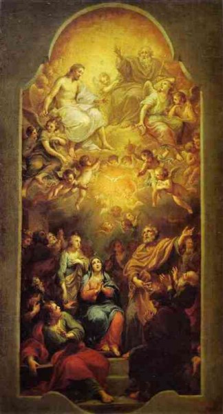 Saint Marc et la Pentecôte - Anton Raphael Mengs. Pentecôte. c.1765. 