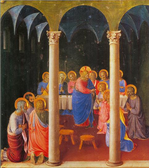 Première communion et communion des malades - La Cène, Fra Angelico, 1452