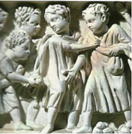 enfants romains - Pages jouant