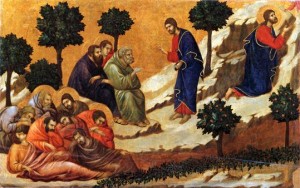 La prière au Jardin des Oliviers - Maesta de Sienne - Duccio Pour les enfants du caté : La Passion du Christ - La Priere au jardin des oliviers