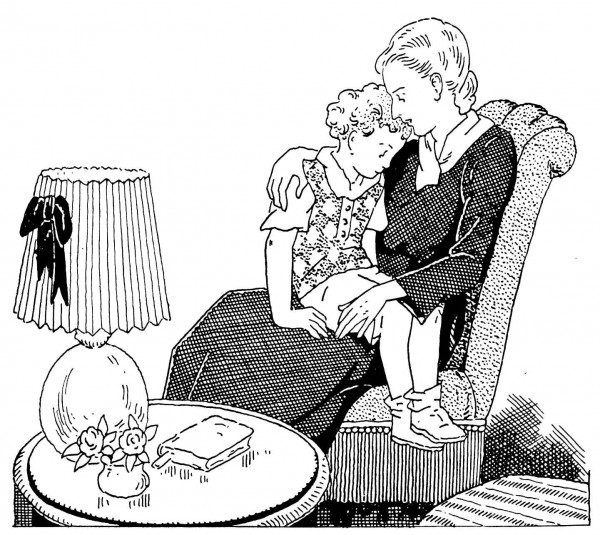 Pierrot se confie à sa maman pour préparer sa première communion Pierrot se confie à sa maman pour préparer sa première communion