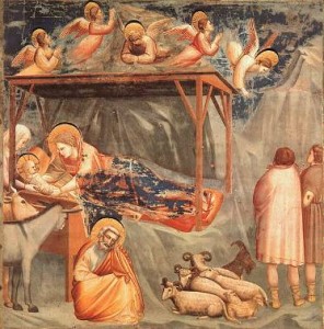 légende pour les enfants du Caté - Fresque de la Nativité