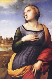 Invitation à lire la vie des saints - sainte Catherine d'Alexandrie - Raffaello Santi