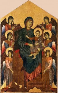 Vierge et l'enfant en majesté - Cimabue