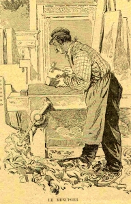 conte de St Joseph - menuisier dans son atelier