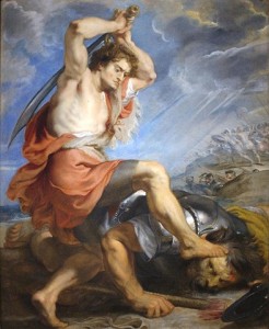 David et Goliath - par Rubens