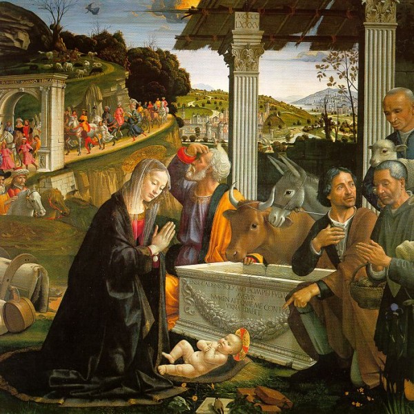 Nativité par Domenico Ghirlandaio (1449 - 1494) - Sainte Trinité Florence