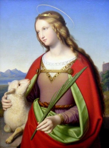 Histoire de Sainte Agnès et l'agneau