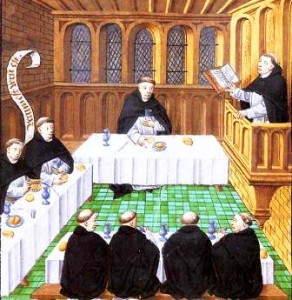 accueil monastique - repas des moines