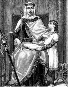 Blanche de Castille et son fils, Saint Louis