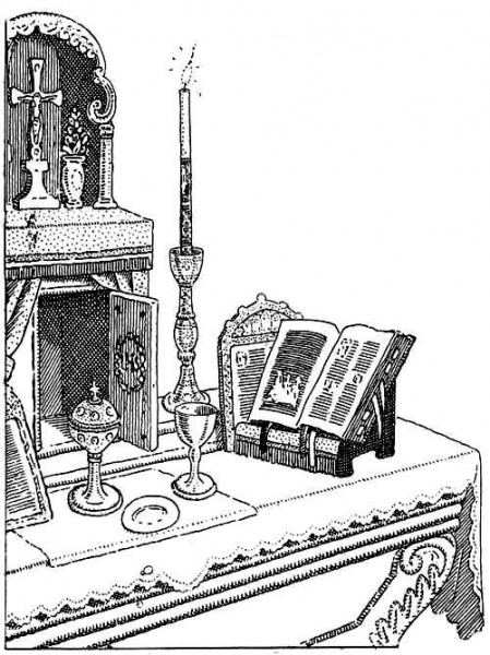 L'autel, c'est la table du Sacrifice.