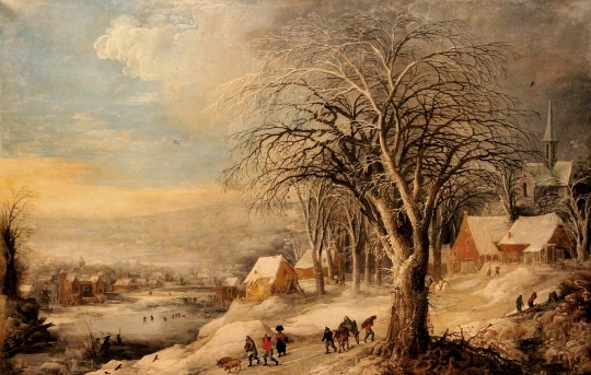 Conte de Noël pour les enfants - paysage d'hiver - Joos de Momper