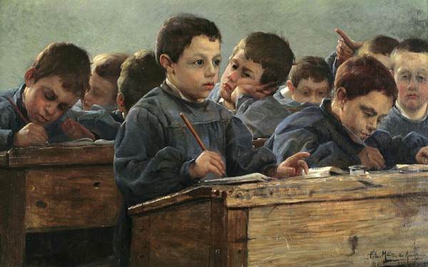 P. L. Martin des Amoignes - En Classe, 1886