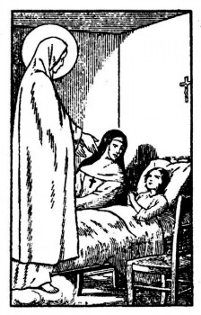 Apparition de la Vierge a Jacinthe souffrante