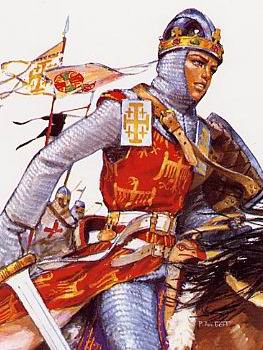Baudouin IV sur le champ de bataille Croisade