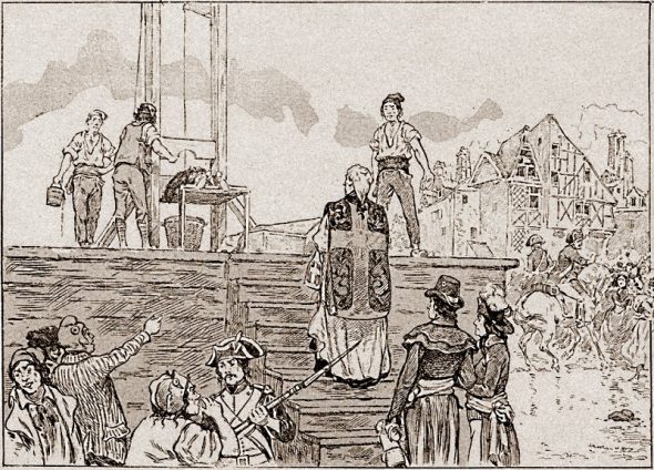 Pour les jeunes : Prêtre guillotiné à la Révolution française