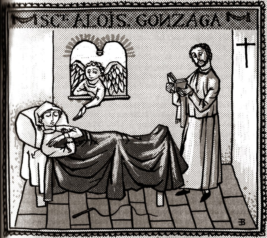 Louis de Gonzague jouait à la balle au chasseur Et maintenant une