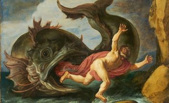 Jonas rendu par le gros poisson sur les rivages de Ninive