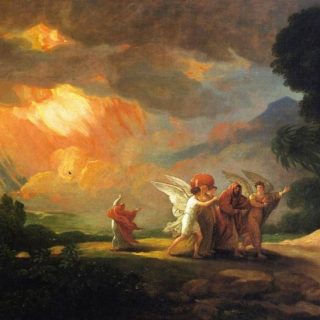 Lot et ses fille s'enfuyant de Sodome