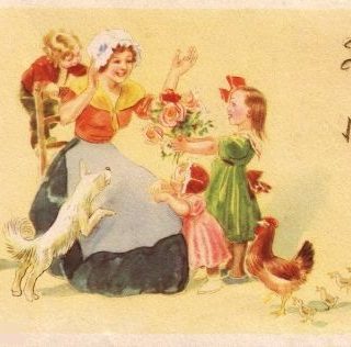 Enfants et bonne fete maman