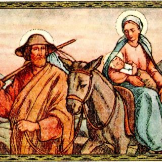 Pour éviter Hérode, la Sainte Famille fuit en Égypte