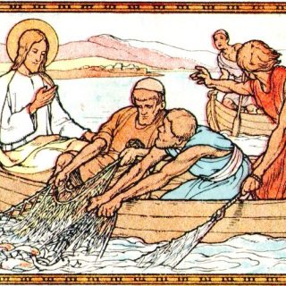 Récit évangélique pour les enfants du catéchisme : la pêche miraculeuse