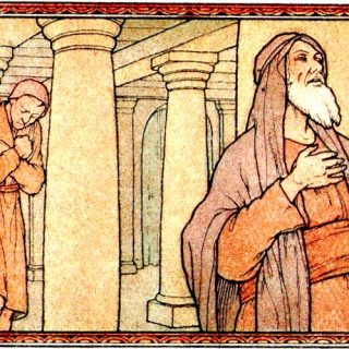 Parabole racontée aux enfants : Le pharisien et le publicain