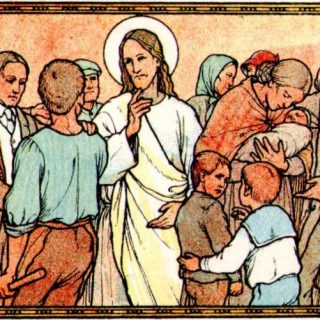 Jésus enseigne la Charité : Tu aimeras ton prochain comme toi-même.