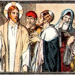 Jésus répond à des juifs venus le tenter au sujet de l'impôt dû à César