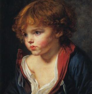 Jean-Baptiste Greuze - Petit garçon blond à la chemise ouverte