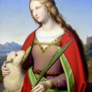 Histoire de Sainte Agnès et l'agneau