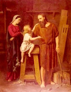 Légende et vie de Jésus : La sainte-Famille - atelier de Saint Joseph