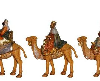 Caravane des rois mages venue d'Orient sur leur chameau