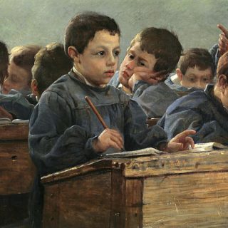 P. L. Martin des Amoignes - En Classe, 1886