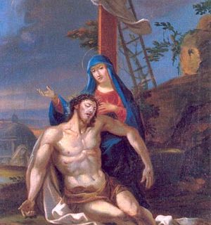 Chemin de Croix pour les petits de la catéchèse - Jésus est descendu de la Croix et remis à sa Mère