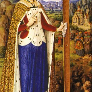 Sainte Hélène invente la vraie croix avec saint Macaire à Jérusalem